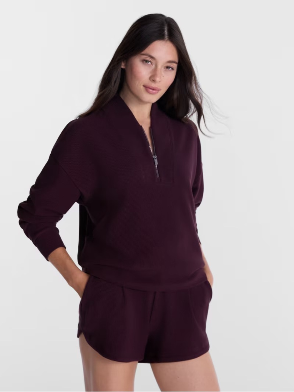 Avia Women’s Ottoman Half Zip Pullover NWT molten earth